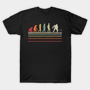 Ice Hockey Retro Evolution For Hockey Player T-Shirt